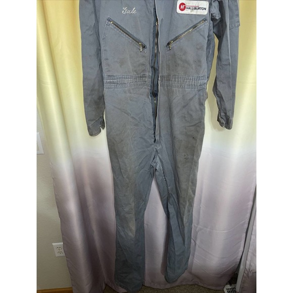 Team Halliburton Original Authentic Oil Worker Uniform One Piece 70x23 XXL - Picture 8 of 16